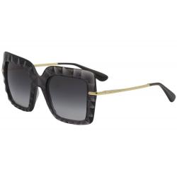 Dolce & Gabbana Women's D&G DG6111 DG/6111 Fashion Square Sunglasses - Transparent Grey/Grey Gradient   504/8G - Lens 51 Bridge 22 B 46.4 ED 61.5 Temple 135mm