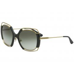 Tory Burch Women's TY6059 TY/6059 Fashion Square Sunglasses - Gold Garden Dark Green/Green Gradient   3250/8E - Lens 54 Bridge 20 B 51 ED 56.3 Temple 140mm