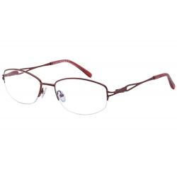 Tuscany Men's Eyeglasses 574 Half Rim Optical Frame - Burgundy   03 - Lens 53 Bridge 17 Temple 140mm
