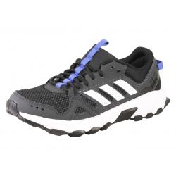 Adidas Men's Rockadia Trail Running Sneakers Shoes - Carbon/White/Hi Res Blue - 10 D(M) US