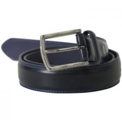 Nautica Men's Double Stitch Genuine Leather Belt - Blue - 44