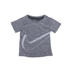 Nike Toddler/Little Boy's Breathe Dri FIT Short Sleeve Crew Neck T Shirt - Black Heather - 7