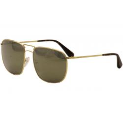 Prada Men's SPR52T SPR/52T Fashion Sunglasses - Gold/Grey/Gold Mirror   5AK4L0 - Lens 60 Bridge 18 Temple 140mm
