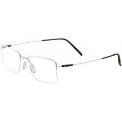 Silhouette Men's Eyeglasses Dynamics Colorwave Nylor 5497 Half Rim Optical Frame - Rhodium/Black   7100 - Lens 51 Bridge 19 Temple 140mm
