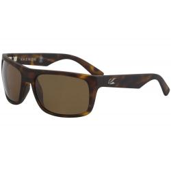 Kaenon Men's Burnet Mid Polarized Fashion Square Sunglasses - Matte Tortoise Grip/Polarized Ultra Brown   B12 - Lens 60 Bridge 18 B 39 Temple 130mm