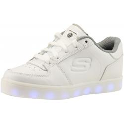 Skechers Little/Big Boy's S Lights Energy Lights Elate Light Up Sneakers Shoes - White - 2 M US Little Kid