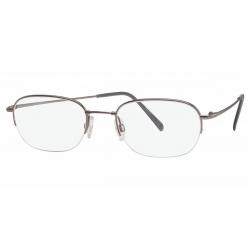 Aristar by Charmant Men's Eyeglasses AR6025 AR/6025 Half Rim Optical Frame - Light Gray   583 - Lens 54 Bridge 20 Temple 145mm