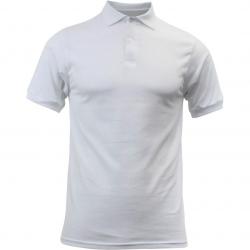 Hanes Men's Classic Fit ECosmart Short Sleeve Jersey Polo Shirt - White - Medium