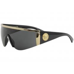 Versace Men's VE2197 VE/2197 Fashion Shield Sunglasses - Gold Black/Grey   1000/87 - Lens 40 Bridge 00 Temple 130mm