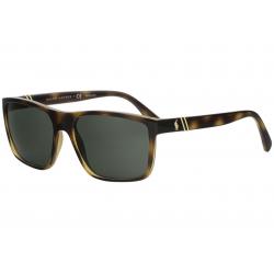 Polo Ralph Lauren Men's PH4133 PH/4133 Fashion Rectangle Sunglasses - Brown - Lens 59 Bridge 17 B 44.1 ED 64.5 Temple 145mm