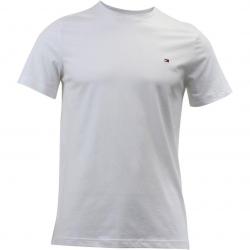 Tommy Hilfiger Men's Core Flag Short Sleeve Crew Neck Cotton T Shirt - White - Large