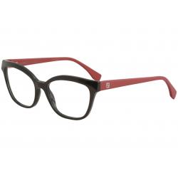 Fendi Women's Eyeglasses FF0044 FF/0044 Full Rim Optical Frame - Brown/Red   MGT - Lens 54 Bridge 17 Temple 140mm
