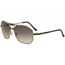 Cazal Legends Men's 9058 Fashion Aviator Sunglasses - Gold Black/Grey Gradient    001 - Lens 63 Bridge 15 Temple 130mm