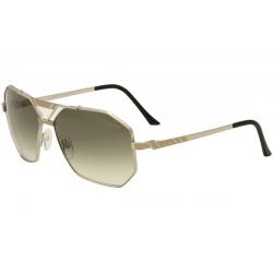 Cazal Legends Men's 9058 Fashion Aviator Sunglasses - Silver Gold Black/Grey Gradient   003 - Lens 63 Bridge 15 Temple 130mm