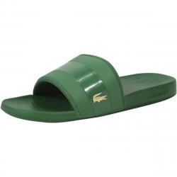 Lacoste Men's Frasier 118 Logo Slides Sandals Shoes - Green/Gold - 11 D(M) US