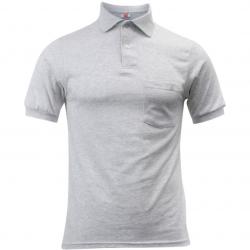 Hanes Men's Classic Fit Short Sleeve ECosmart Jersey Polo Shirt - Grey - Large
