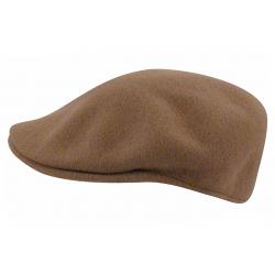 Kangol Men's Wool 504 Flat Cap Hat - Camel - Medium