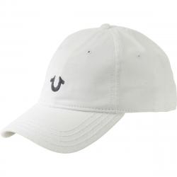 True Religion Men's Core Logo Baseball Cap Hat - White - One Size Fits Most