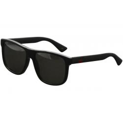 Gucci Men's GG0010S GG/0010/S Sunglasses - Black/Gray   001 - Lens 58 Bridge 16 Temple 145mm