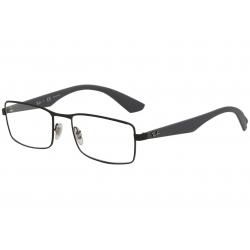 Ray Ban Men's Eyeglasses RX6332 RX/6332 Rayban Full Rim Optical Frame - Matte Black   2822 - Lens 55 Bridge 18 Temple 145mm