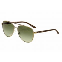 Michael Kors Women's Hvar MK5007 MK/5007 Pilot Sunglasses - Gold - Lens 56 Bridge 14 Temple 135mm