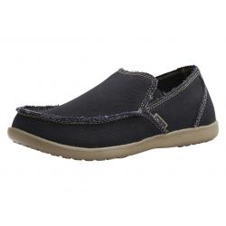 Crocs Men's Santa Cruz Loafers Shoes - Black/Khaki - 13 D(M) US