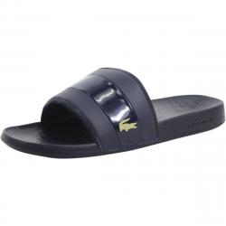 Lacoste Men's Frasier 118 Logo Slides Sandals Shoes - Navy/Gold - 13 D(M) US