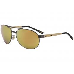 - Gunmetal/Polarized Grey Gold Mirror   K10G - Lens 62 Bridge 16 Temple 135mm