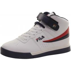 Fila Men's Vulc 13 Mid Plus Sneakers Shoes - White/Fila Navy/Fila Red - 8 D(M) US