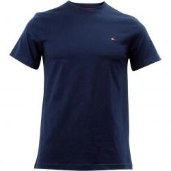 Tommy Hilfiger Men's Core Flag Short Sleeve Crew Neck Cotton T Shirt - Dark Navy - Medium