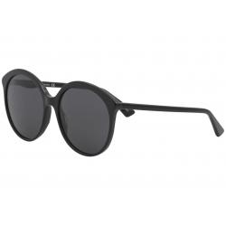 Gucci Women's Urban GG0257S GG/0257/S Fashion Round Sunglasses - Black - Lens 59 Bridge 19 Temple 145mm