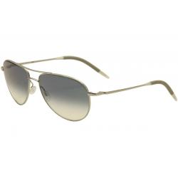 Oliver Peoples Women's Benedict OV1002S OV/1002/S Aviator Fashion Sunglasses - Silver Grey/Indigo Gradient Flash    52413 F - Lens 59 Bridge 16 Temple 130mm