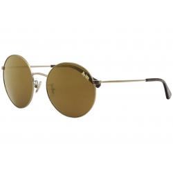 Coach Women's L1012 HC7078 HC/7078 Fashion Round Sunglasses - Shiny Light Gold/Gold Mirror   92936H - Lens 56 Bridge 18 Temple 140mm