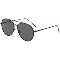 Yaaas! 6669 Fashion Pilot Sunglasses - Black/Black   C - Lens 58 Bridge 17 Temple 147mm