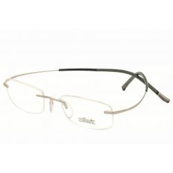 Silhouette Eyeglasses Titan Minimal Art Icon Chassis 7581 Rimless Optical Frame - Grey - Bridge 19 Temple 145mm