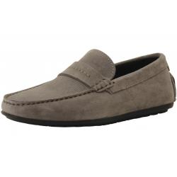 Hugo Boss Men's Dandy Suede Driving Loafers Shoes - Medium Grey - 9 D(M) US