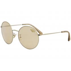 Coach Women's L1012 HC7078 HC/7078 Fashion Round Sunglasses - Light Gold/Brown   900573 - Lens 56 Bridge 18 Temple 140mm