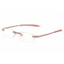 VisuaLites Eyeglasses Vis1 Rimless Reading Glasses - Rose - +1.00