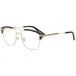 Gucci Men's Eyeglasses GG0241O GG/0241/O Full Rim Optical Frame - Gold Havana   003 -  Lens 54 Bridge 17 Temple 145mm