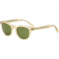 Oliver Peoples Women's Sheldrake Sun OV5036S OV/5036/S Fashion Sunglasses - Buff Crystal/Green Glass Lens    158052  - Lens 47 Bridge 22 Temple 145mm