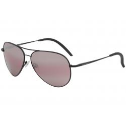 Serengeti Carrara Fashion Medium Fashion Pilot Sunglasses - Black - Lens 59 Bridge 13 Temple 135mm