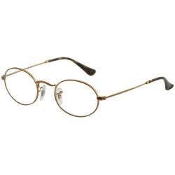 Ray Ban Men's Eyeglasses RB3547V RB/3547/V Full Rim Optical Frame - Bronze -  Lens 48 Bridge 21 B 37.3 ED 48.2 Temple 145mm