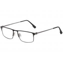 Flexon Men's Eyeglasses E1075 E/1075 Half Rim Optical Frame - Black Gunmetal   001 - Lens 54 Bridge 17 Temple 140mm