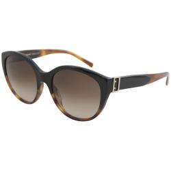 Burberry Women's BE4242 BE/4242 Fashion Round Sunglasses - Black Havana/Brown Gradient   3632/13 - Lens 55 Bridge 19 Temple 140mm