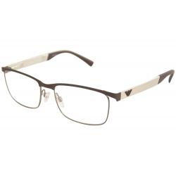 Emporio Armani Men's Eyeglasses EA1057 EA/1057 Full Rim Optical Frame - Matte Brown   3161 - Lens 54 Bridge 17 Temple 145mm