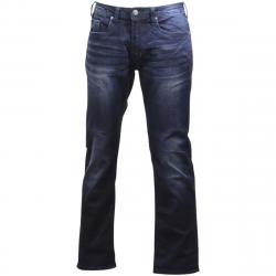 Buffalo By David Bitton Men's Evan X Slim Straight Super Stretch Jeans - Whiskered & Sanded Indigo - 33x32