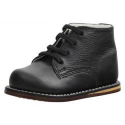 Josmo Infant First Walker Fashion Lace Up Oxfords Shoes - Black Pebble - 2.5 M US Infant