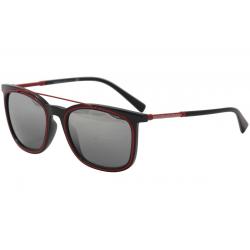 Versace Men's VE4335 VE/4335 Fashion Sunglasses - Black Red/Grey Mirror   GB1/88 - Lens 56 Bridge 20 Temple 140mm