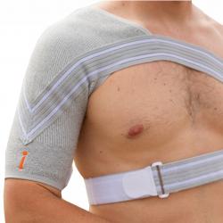 Incrediwear Therapeutic Bilateral Fabric Shoulder Brace - Beige - Medium 11 13in 28 33cm