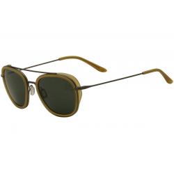 Vuarnet Men's Edge Rectangle VL1615 VL/1615 Sunglasses - Amber Gunmetal/Gray Green Polarized Lens   0005 - Medium